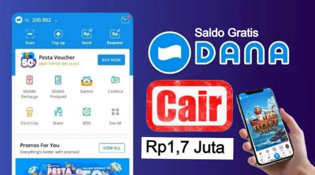 Game penghasil saldo DANA gratis langsung cair.