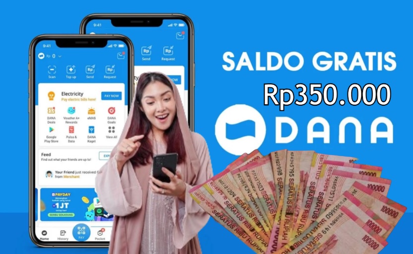 Daftar Aplikasi, Langsung Cair Rp350.000 Saldo DANA Gratis Cuma Pakai Nomer WA Saldo DANA Gratis khusus untuk pengguna baru di aplikasi penghasil uang.