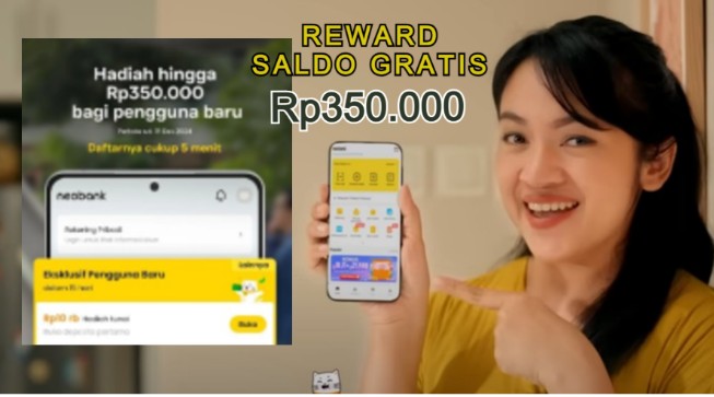 Masuk Saldo Gratis Rp350.000 Langsung dari Aplikasi, Begini Cara Dapatnya Saldo Gratis dari Aplikasi Penghasil uang Khusus pengguna baru.