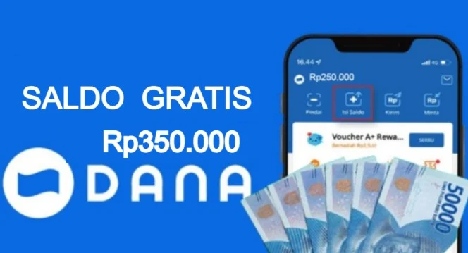 Saldo DANA Gratis langsung cair sejak pertama daftar aplikasi.