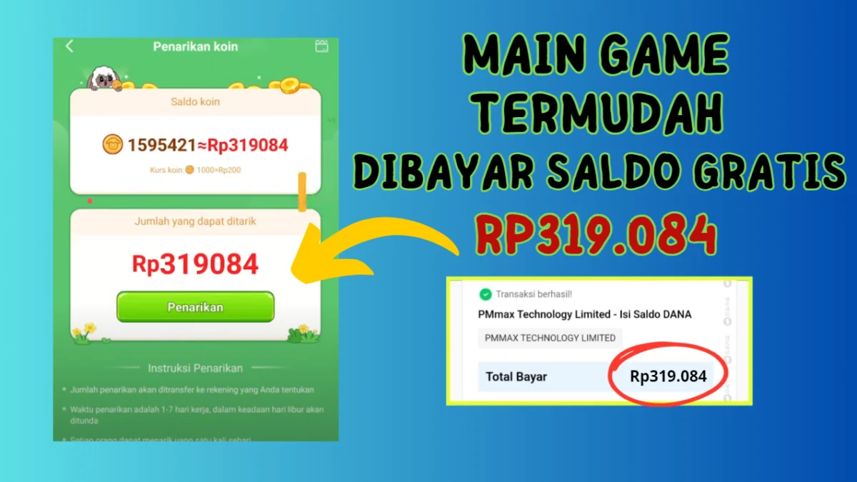Cairkan Saldo Gratis Rp319.084 Ribu dalam Sehari Cukup Gunakan Aplikasi Penghasil Uang ini Cairkan Saldo Gratis Rp319.084 Ribu dalam Sehari Cukup Gunakan Aplikasi Penghasil Uang ini