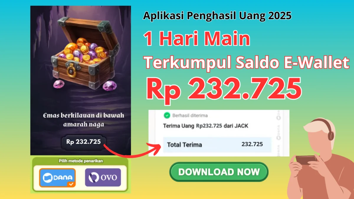 Cepet Banget 1 Hari Doang Terkumpul Rp232.725 Melalui Aplikasi Penghasil Uang 2025