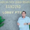 Warga Kota Bogor, Ian Mulyana Jaya Sumpena usai melaporkan gugatan Hasil Seleksi Dewas Permuda PPJ ke PTUN Bandung. (Yudha Prananda / Istimewa)