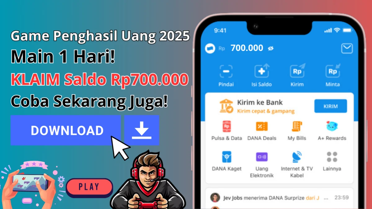 1 Hari Bisa Kantongi Rp700.000 dengan Game Penghasil Uang 2025 1 Hari Bisa Kantongi Rp700.000 dengan Game Penghasil Uang 2025