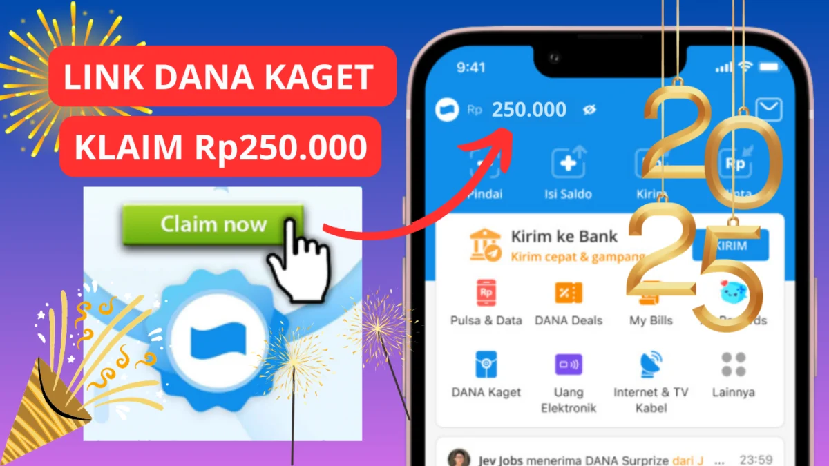 Hanya 1x Klaim Saldo Rp250.000 di Amplop DANA KAGET 2025 Hanya 1x Klaim Saldo Rp250.000 di Amplop DANA KAGET 2025