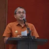 Pj Wali Kota Cimahi, Benny Bachtiar dalam Launching dan Penyampaian Informasi E-SPPT PBB Tahun 2025 di Techno Park (Mong / Jabar Ekspres)