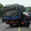 Ist. Insiden lakalantas di KM 80 Tol Cipularang arah Bandung. Dok. Istimewa.