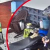 Aksi seorang pria melakukan pencurian sepeda motor di salah satu komplek di Desa Cibiru Hilir, Kecamatan Cileunyi, Kabupaten Bandung terekam CCTV dan diduga membawa senjata api. Foto Istimewa