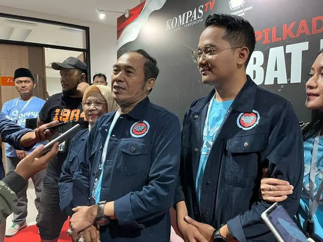 Wali Kota Cimahi Terpilih, Ngatiyana dan Wakil Wali Kota Cimahi Terpilih, Adithia Yudhistira (Jabar Ekspres)