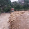Situasi Bendungan Cibalok, pada Selasa (28/1) sore.