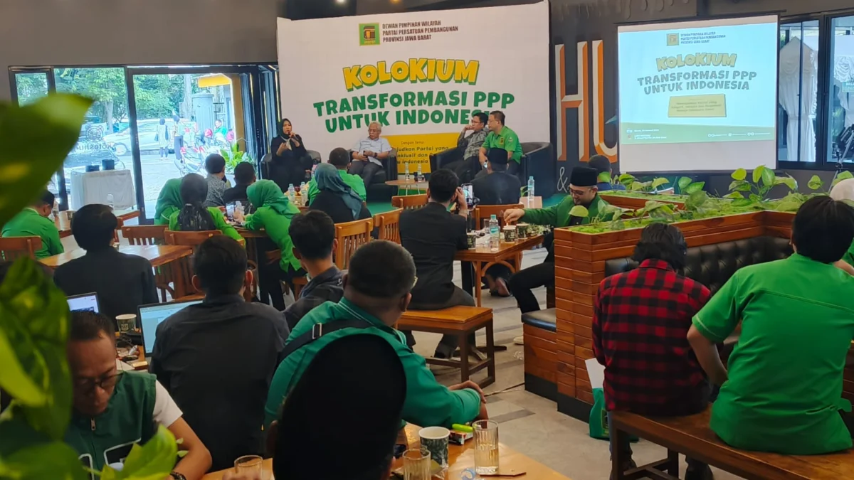 DPW PPP Jawa Barat saat menggelar Kolokium Transformasi PPP untuk Indonesia, di Kota Bogor, Kamis (30/1). (Yudha Prananda / Jabar Ekspres)