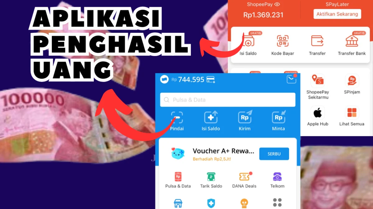 Bonus Hingga Rp280.000 Saldo EWallet Cuma Main Aplikasi Penghasil Uang di HP