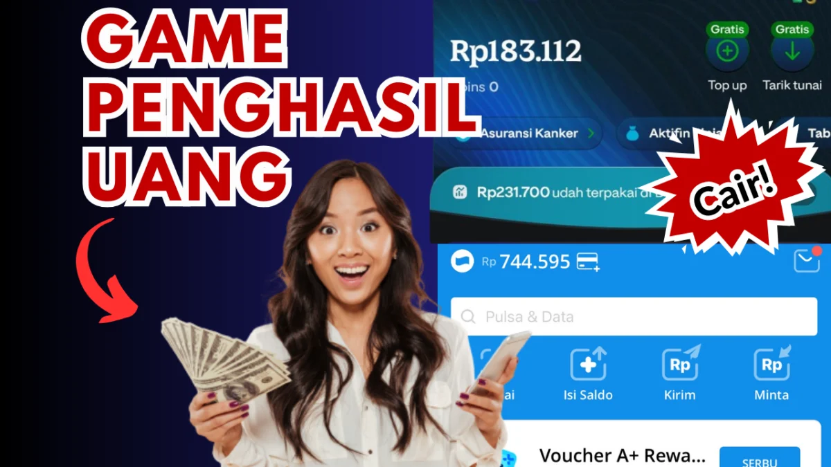 Sehari Cair Rp140.000 Saldo EWallet Buka Game Penghasil Uang Tercepat 2025 Untung Saldo EWallet Hingga Rp 100.000 Via 2 Game Penghasil Uang Terseru 2025