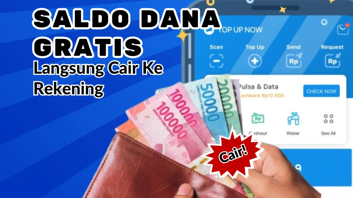 Modal Kuota Aja, Saldo DANA Gratis Rp100.000 Langsung Cair ke Pengguna