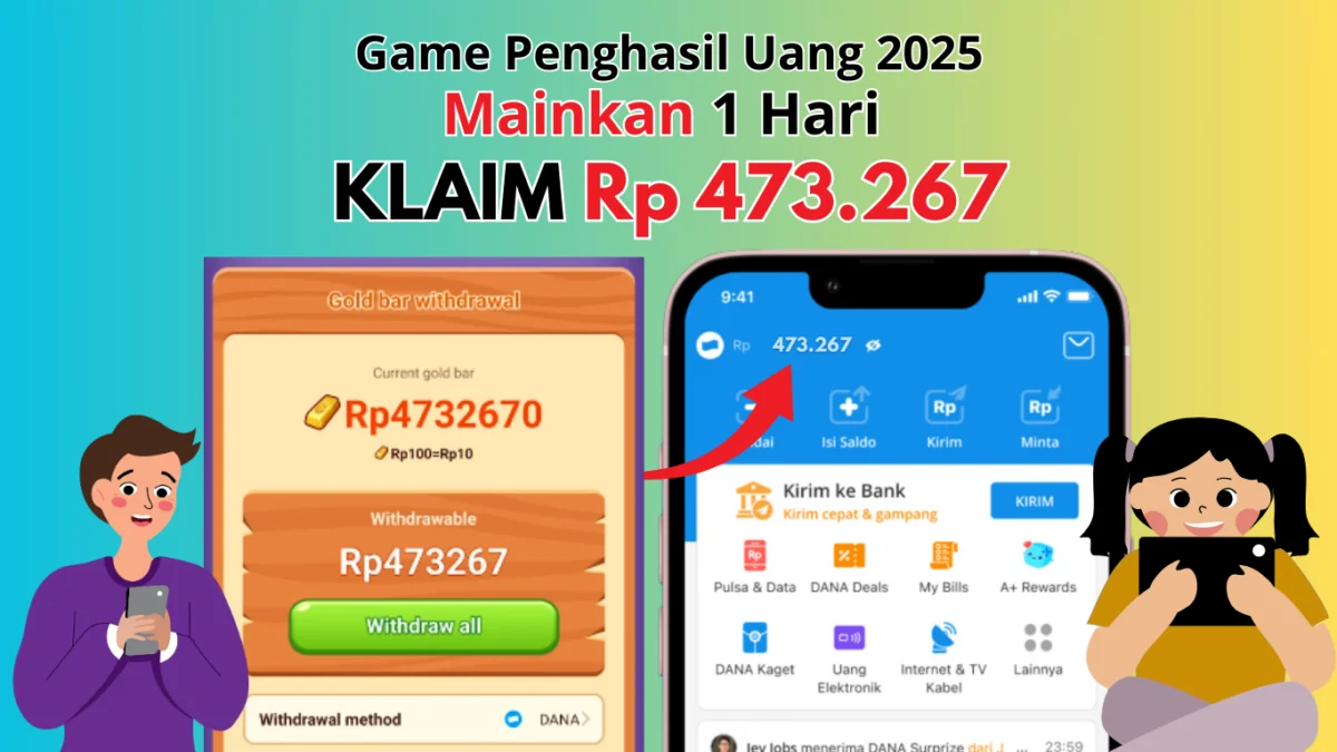 1 Hari Main Terkumpul Rp473.267 dari Game Penghasil Uang 2025