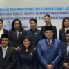 Menkomdigi Meutya Hafid melantik sejumlah pejabat dan stafsus menteri, Senin (13/1/2025). (Tangkapan Layar Instagram / Ralineshah)