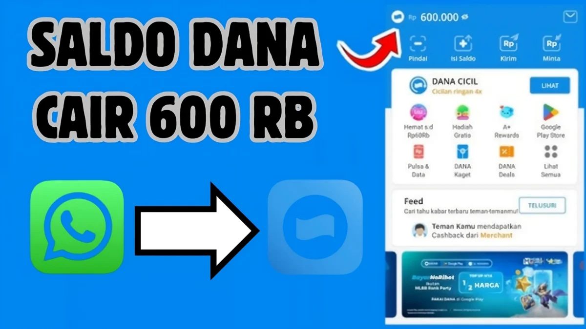 Trik Dapat Saldo DANA Gratis Rp600.000 Lewat Meta AI Whatsapp, Ikuti Cara ini Trik Dapat Saldo DANA Gratis Rp600.000 Lewat Meta AI Whatsapp, Ikuti Cara ini