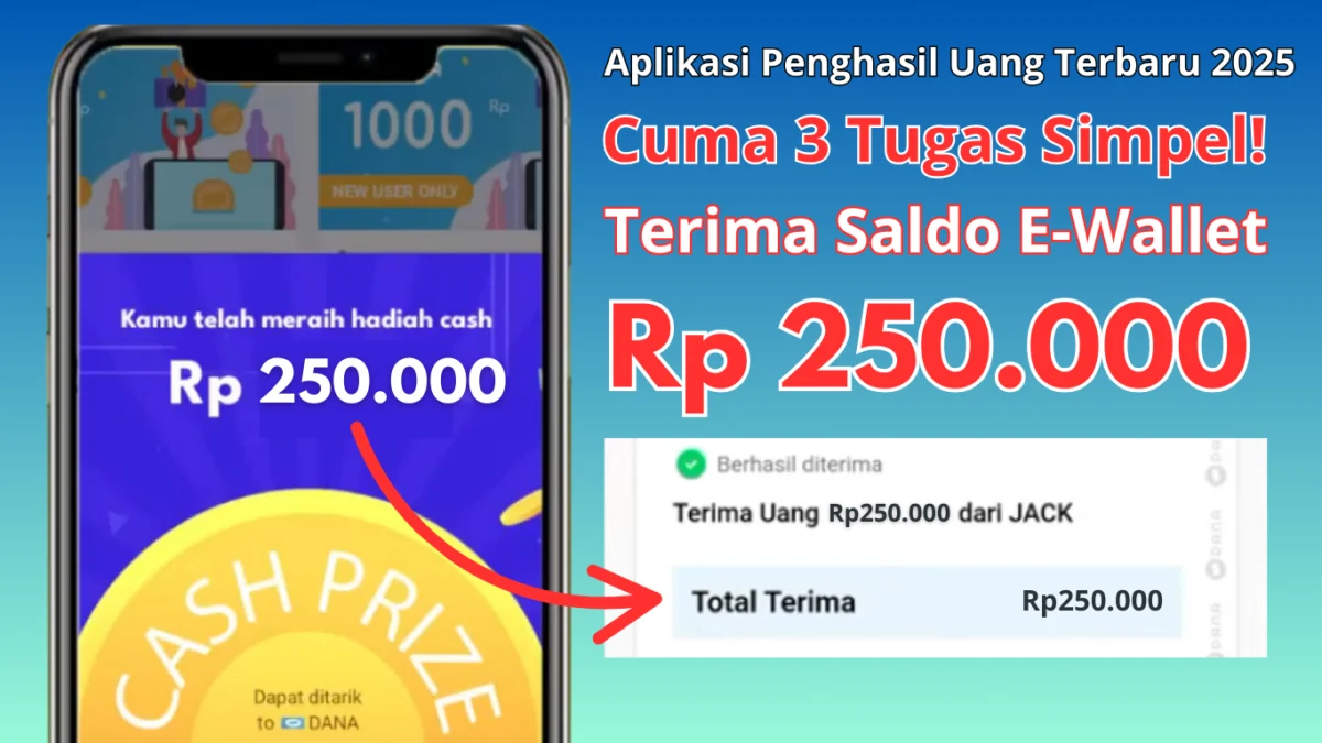 3 Tugas Simpel Diberi Reward Saldo Rp250.000 ke E-Wallet Gratis 3 Tugas Simpel Diberi Reward Saldo Rp250.000 ke EWallet Gratis