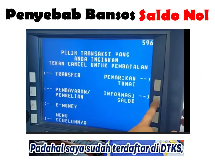 Ini Penyebab Saldo ATM Kosong, Tetapi di Aplikasi Cek Bansos Terdata Sebagai Penerima