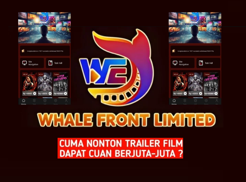 Aplikasi WFL Whale Front Limited Skema Ponzi Berkedok Penghasil Uang, Sebentar Lagi Scam!