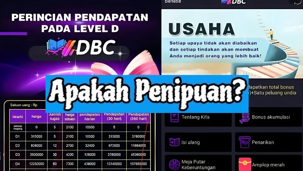 Cara Kerja Aplikasi DBC, Benarkah Penghasil Uang atau Investasi Bodong yang Mulai Runtuh?