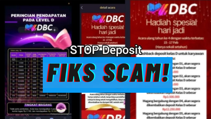 Bukti-bukti Nyata Aplikasi DBC Scam Penipuan Berkedok Penghasil Uang