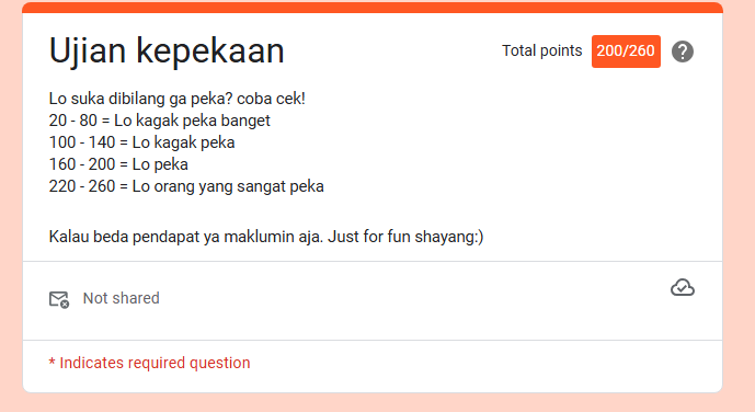 Link Ujian Kepekaan via Google Form DISINI Gratis Tes Seberapa Peka Kamu