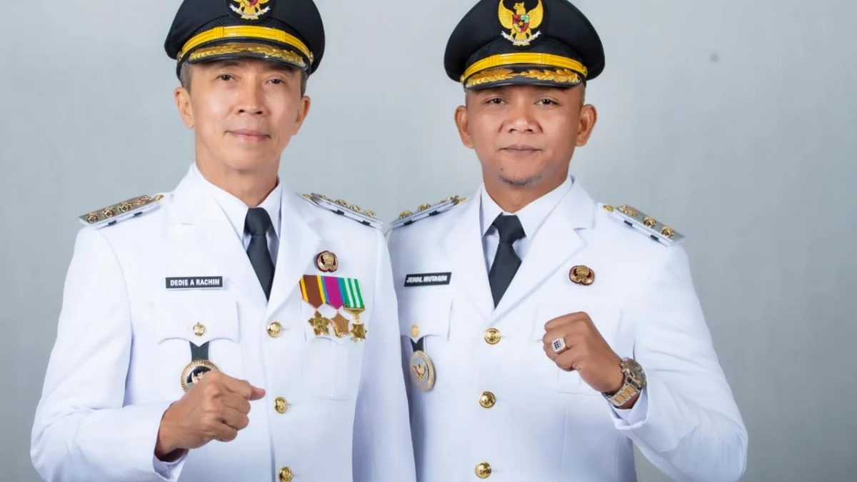 Wali Kota Bogor, Dedie A. Rachim dan Wakilnya, Jaenal Mutaqin. (Yudha Prananda / Jabar Ekspres)