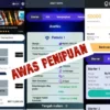 Aplikasi investasi penghasil uang yang dicurigai sebagai penipuan.