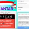 Aplikasi Kantar yang diduga sudah scam hari ini.