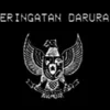 Lambang peringatan darurat hitam yang sedang trending di sosial media X