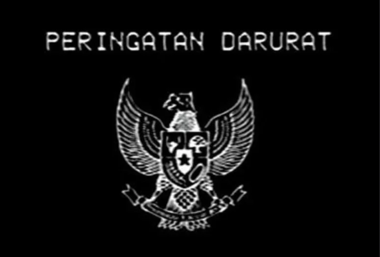 Lambang peringatan darurat hitam yang sedang trending di sosial media X