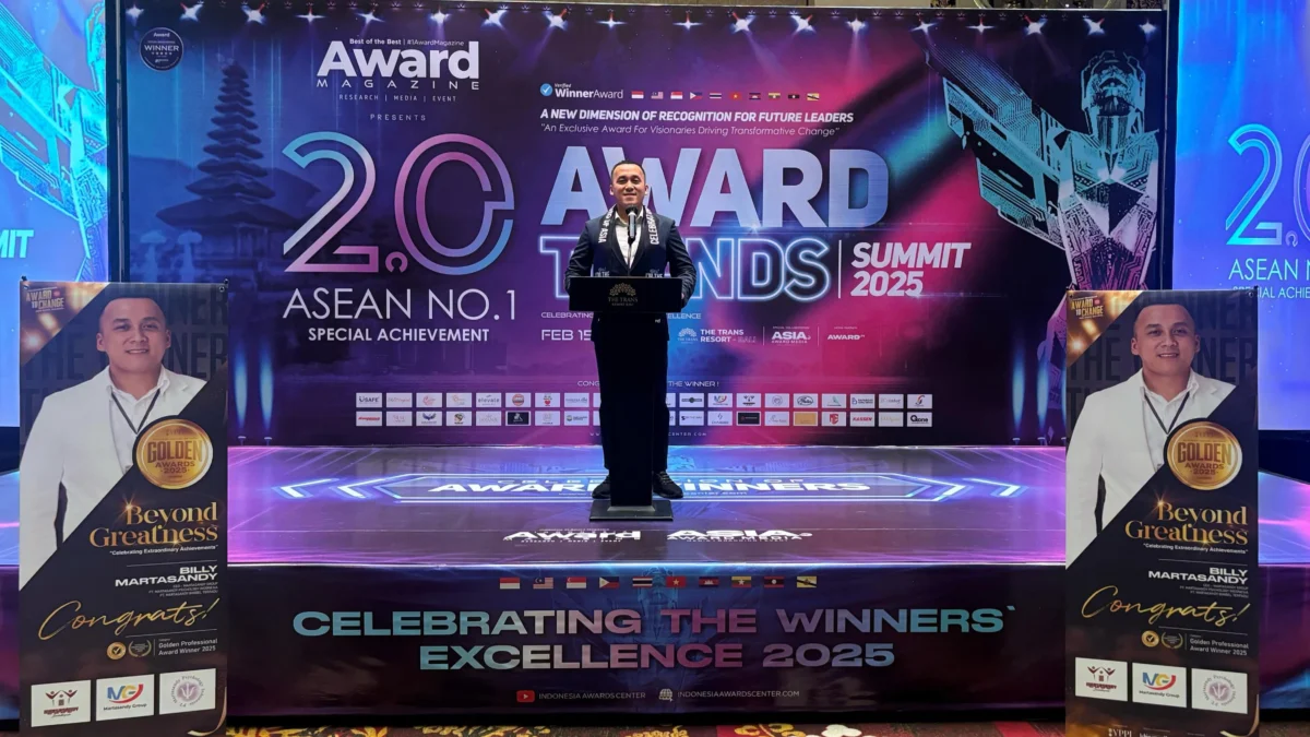 CEO Martasandy Group, Billy Martasandy Raih Penghargaan di Golden Award 2025 CEO Martasandy Group, Billy Martasandy