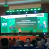 Direktur Komunikasi BLDF Mutiara Diah Asmara saat melakukan sambutan dihadapan ratusan mahasiswa IPB tentang Literasi Digital di Auditorium FEM IPB, Dramaga, Kabupaten Bogor, pada Selasa (18/2). Foto : Regi
