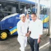 Gubernur Provinsi Jawa Barat Dedi Mulyadi, bersama sejumlah Bupati/ Walikota di Jabar bertolak ke Magelang untuk mengikuti retret Kepala Daerah hasil Pilkada Serentak 2024, Jum'at (21/2/2025) Foto : Pipin Sauri / Biro Adpim Jabar