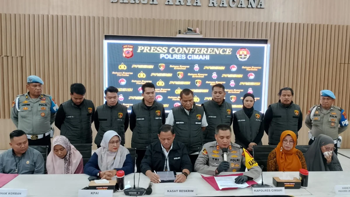 Polres Cimahi Ungkap Kasus Kematian Siswa SMK di Bandung Barat Saat Pagelaran Seni di Sekolah/Foto: Firman Satria/Jabar Ekspres