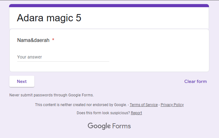 Ujian Adara magic 5 via Google Form yang Viral di TikTok, Cek Seberapa tau kamu tentang Adara magic 5?