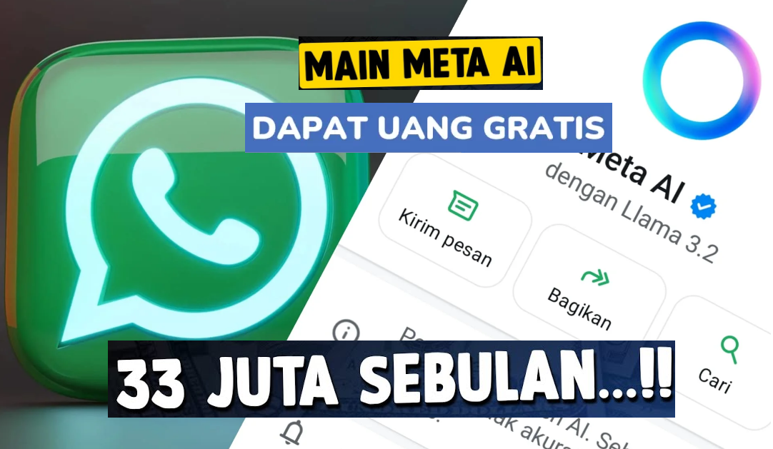 Cara Menghasilkan Uang dari Meta AI WhatsApp Terbaru 2025, Begini Caranya