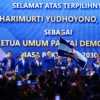 Kongres Partai Demokrat VI memutuskan Agus Harimurti Yudhoyono ( AHY ) untuk kembali menjabat sebagai Ketua Umum periode 2025-2030.