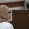 Terdakwa kasus korupsi pengadaan gas alam cair (LNG) Karen Agustiawan. (foto/ANTARA)