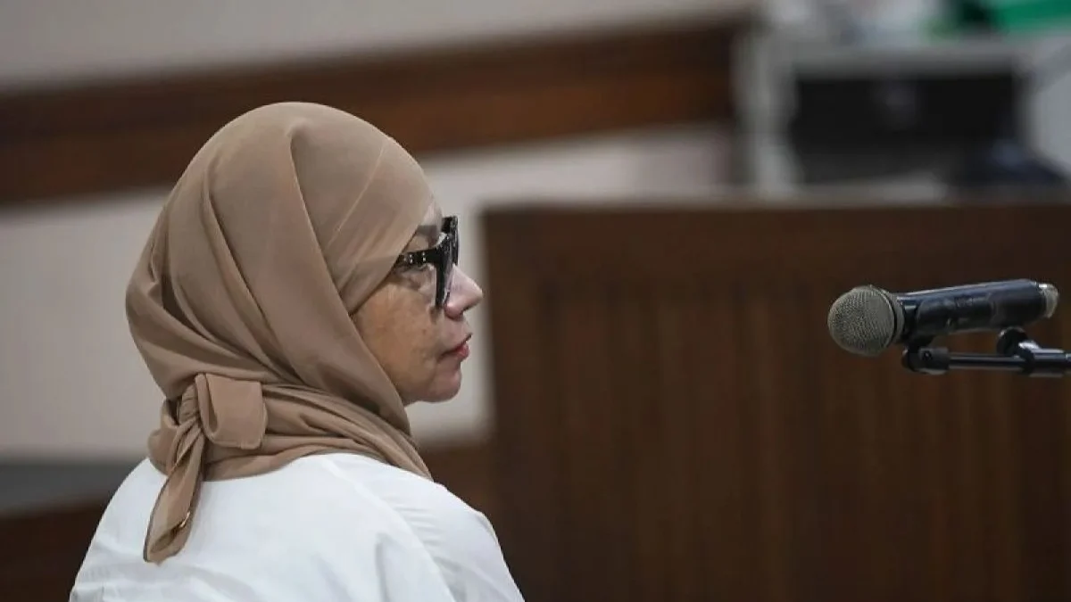 Terdakwa kasus korupsi pengadaan gas alam cair (LNG) Karen Agustiawan. (foto/ANTARA)