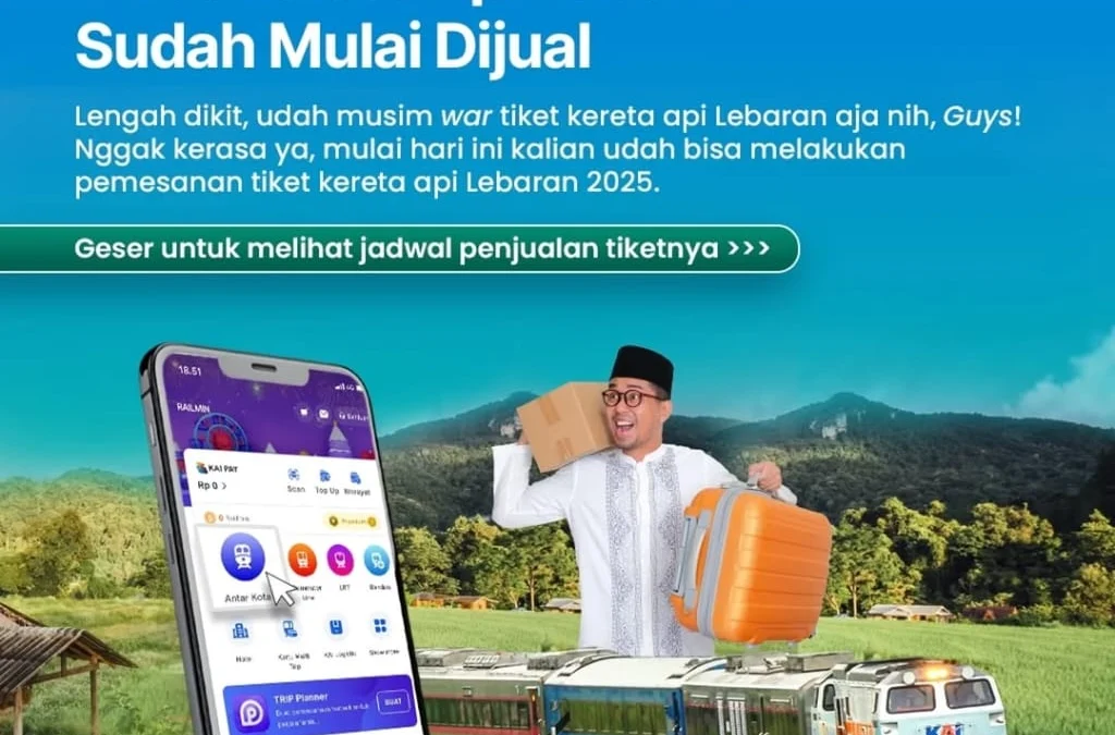 KAI Buka Pemesanan Tiket Lebaran, Persiapkan Dengan Baik Agar Tidak Kehabisan, Berikut Jadwalnya KAI Buka Pemesanan Tiket Lebaran, Persiapkan Dengan Baik Agar Tidak Kehabisan, Berikut Jadwalnya