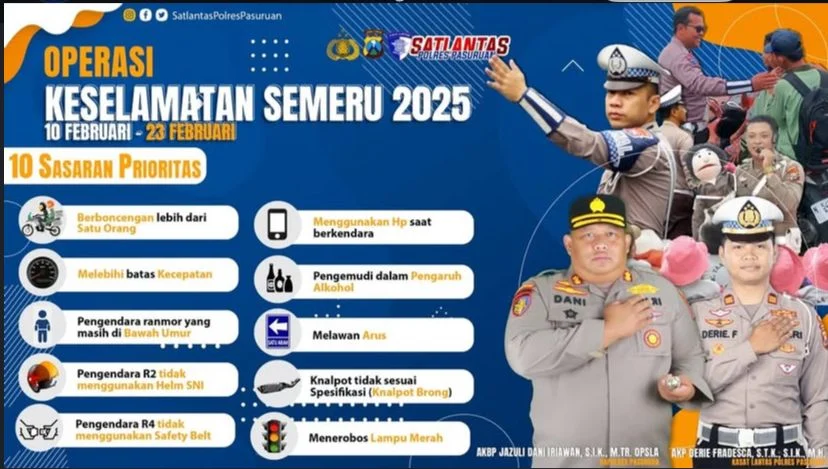 OPERASI KESELAMATAN SEMERU 2025 di Wilayah Jawa Timur, Ketahui 10 Sasaran Prioritas & Jadwal Lengkapnya