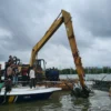Pembongkaran pagar laut di Kabupaten Bekasi.(ist)