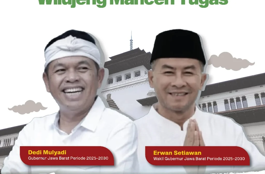Dedi Mulyadi - Erwan Setiawan Resmi Dilantik Sebagai Gubernur dan Wakil Gubernur Jawa Barat 2025-2030
