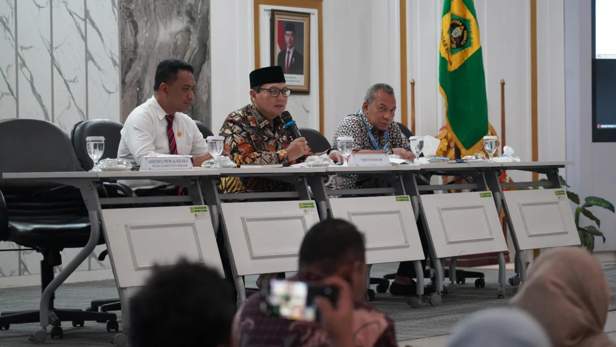 Pj Bupati Bogor rapat perkauat sinergi MBG/Istimewa/