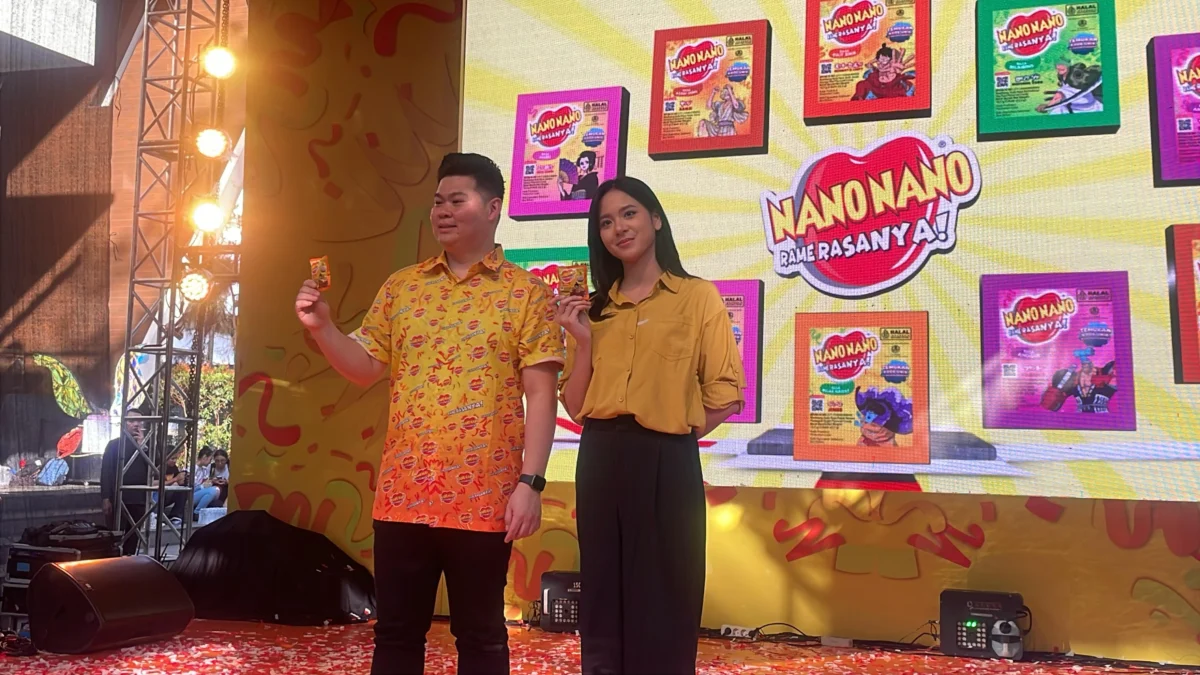 Kolaborasi dengan One Piece, Nano Nano Luncurkan Edisi Spesial di Bandung Marketing Manager Nano Nano, Cau Khun, saat Nano Nano Kolaborasi dengan One Piece,
