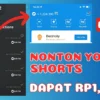 Modal Nonton YouTube Shorts, Aplikasi Penghasil Uang Resmi Play Store ini Beri hingga Rp1,2 ke Pengguna
