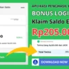 BONUS LOGIN Rp205.000, Aplikasi Penghasil Uang 2025 Ini Wajib Dicoba!