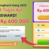 Hanya 1 Tugas Bisa Klaim Reward hingga Rp 600.000 di Aplikasi Penghasil Uang 2025